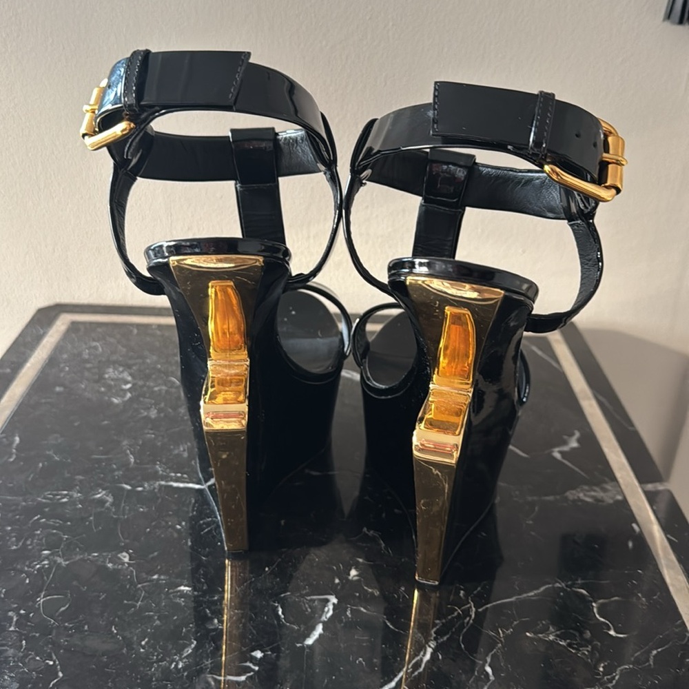 Giuseppe Zanotti RARE Jee signature wedge sandals euro 40 excellent condition - Picture 3 of 9